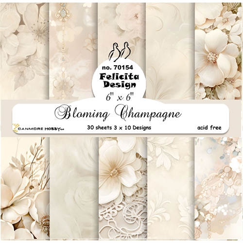Felecita Design Bloming champagne 3x10stk 15x15cm 200g